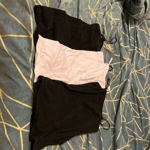 *Wet Seal basic black and white tanks